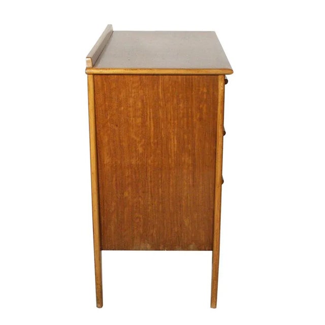 English chest of drawers, fruit wood inlayed 1950s.