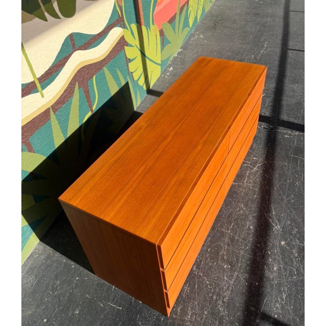 Mid-Century Modern Danish Teak Sixer For Sale - Image 3 of 8