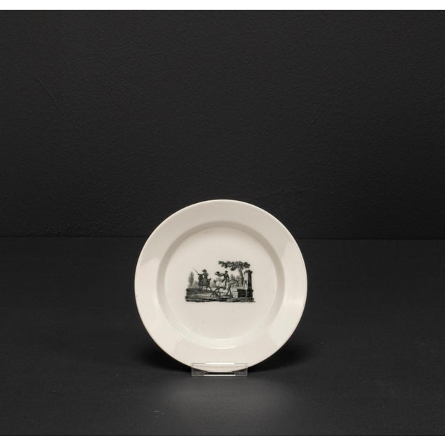 Ceramic Smal Black Porcelain Plate from KPM Berlin, 18th Century For Sale - Image 7 of 8