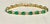 12 Carat Natural Zambian Emerald &amp; Diamond Tennis Bracelet 14 Karat Yellow Gold This exceptionally affordable Tennis...