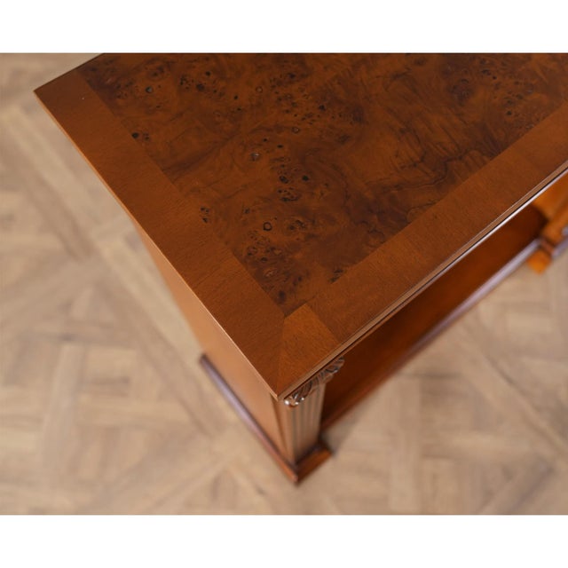 Burled Penhurst Bookcase For Sale - Image 4 of 12
