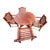 1990s Exceptional Vintage Hand-Carved Estate-Quality 5-Piece Solid Teak Patio Dining Set For Sale