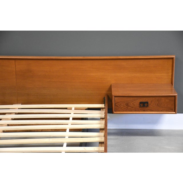 1960s Teak Queen Floating Platform Bed For Sale - Image 10 of 10
