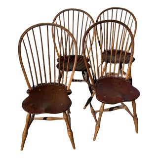 20th Century Dr Dimes Hoop Back Windsor Chairs Set of Four For Sale