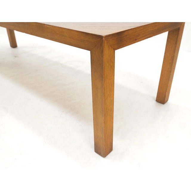 Mid-Century Modern Mid-Century Modern Long Rectangle Walnut Parsons Style Coffee Table For Sale - Image 3 of 12
