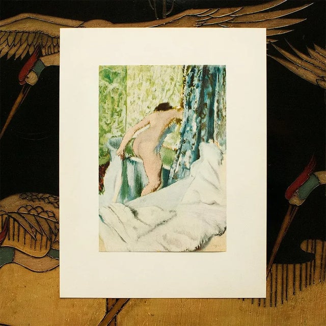 The School of Paris 1950s After Edgar Degas "The Morning Bath", First Edition Full-Color Vintage Print For Sale - Image 3 of 8