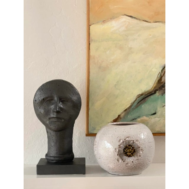 Fantastic and scarce Bitossi vase in excellent condition. It still has remnants of the original labels on the base....