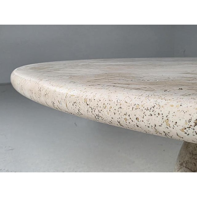 Finale 1790 Travertine Coffee Table by Peter Draenert, Germany, 1970s For Sale - Image 10 of 11