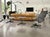 Mid-Century Modern Aluminium EA124 Armchairs with EA125 Ottoman in Vinyl Upholstery by Charles and Ray Eames for Herman Miller, Set of 3 For Sale - Image 3 of 17