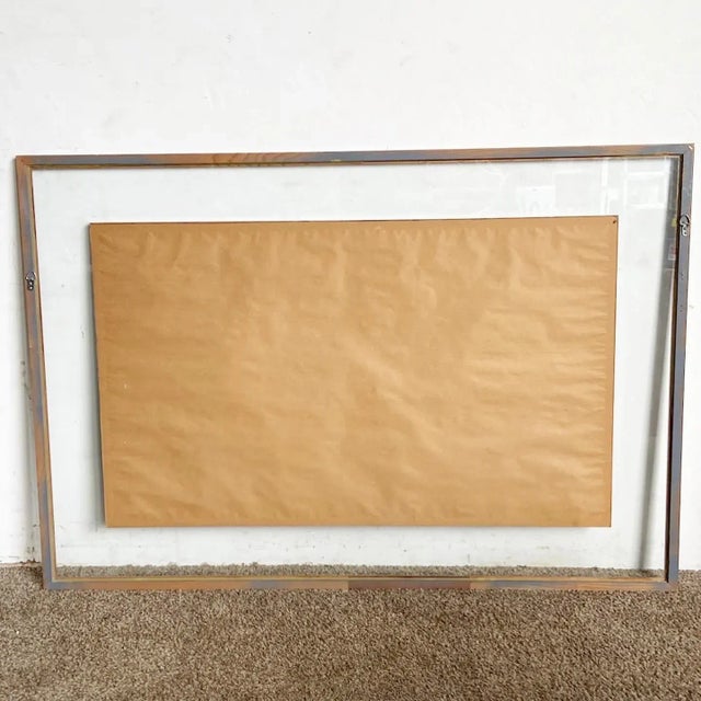 Abstract Landscape Signed and Acrylic Framed Lithograph 84/285 For Sale - Image 4 of 9