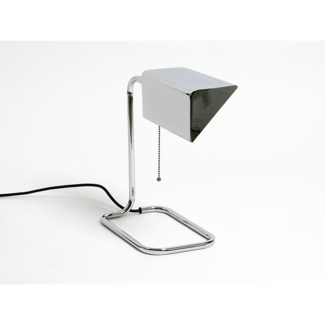 Large Chrome Table Lamp by Florian Schulz, 1980s For Sale - Image 12 of 18