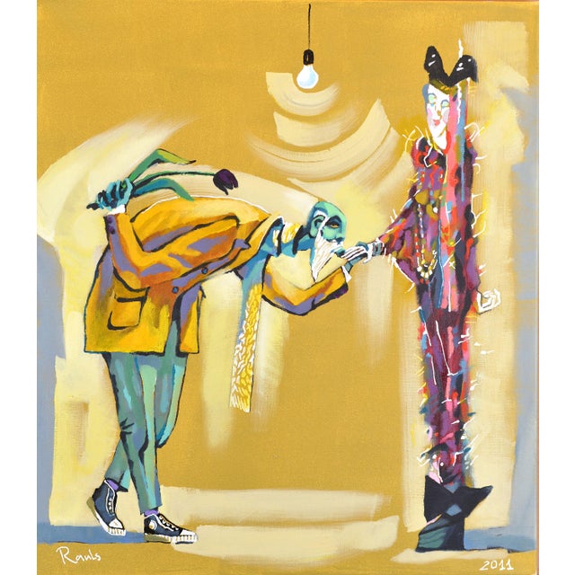Textile Rauls Zitmanis, Two Solitudes, 2011, Acrylic Painting on Canvas For Sale - Image 7 of 7