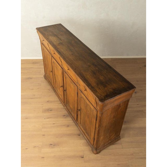 Brutalist Sideboard in Wood, Germany For Sale - Image 4 of 12
