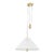 Mark D. Sikes 1 Light Dorset Pendant, Aged Brass For Sale
