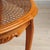 Brown Louis Philippe Round Coffee Table with Wickerwork and Glass Top For Sale - Image 8 of 10