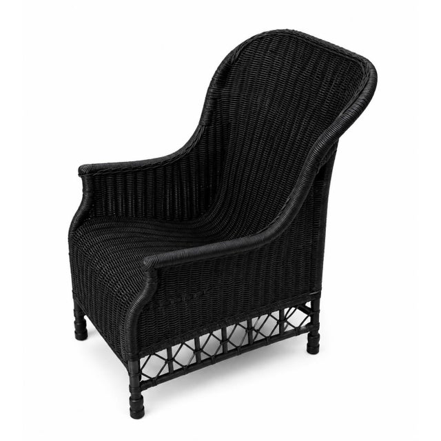 Mid-Century Modern Rattan Armchair by Karen Blixen for Søren Lund Møbler, 1960s, Set of 2 For Sale - Image 3 of 6
