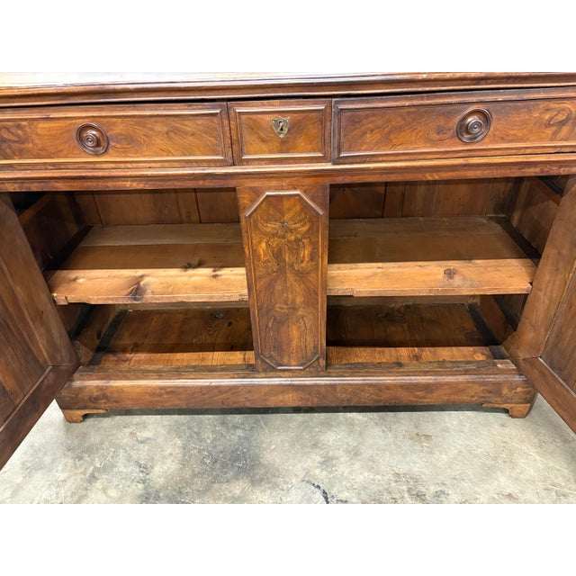 Mid 19th Century 19th Century French Buffet Louis Phillipe Style Circa 1850 Walnut Wood From South East of France. For Sale - Image 5 of 5