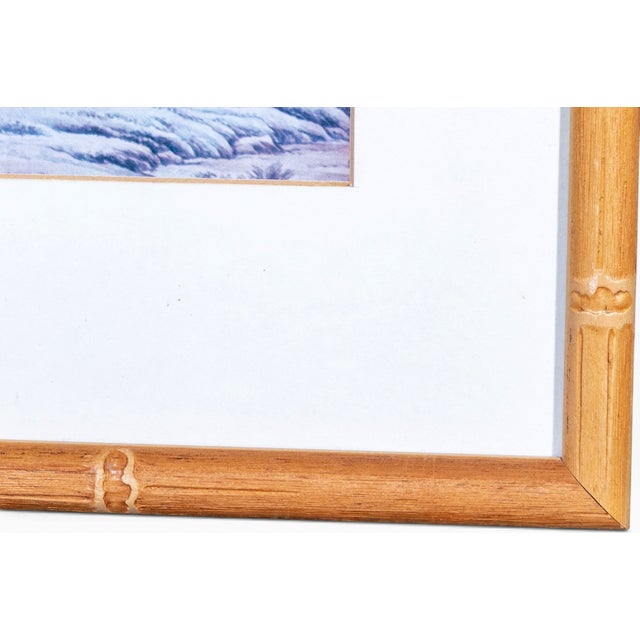 Late 20th Century Framed Giuseppe Castiglione Eight Horses Chinoiserie Print in Faux Bamboo Frame For Sale - Image 16 of 16