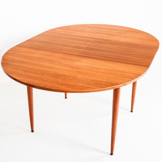 Scandinavian Table with Extension in Teak Wood, France, 1960s For Sale - Image 6 of 15