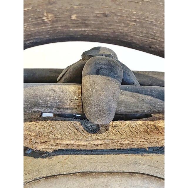 Antique Karen Hill Tribe (Thailand) Elephant Bell and Stand For Sale - Image 11 of 13