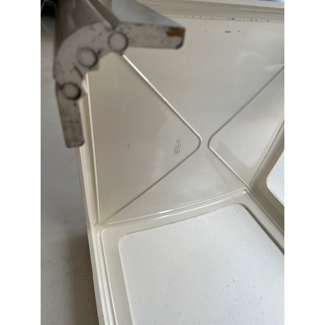 Kartell Model 4984 Square Table in Moulded White Polyurethane by Gae Aulenti for Kartell, 1970s For Sale - Image 4 of 9