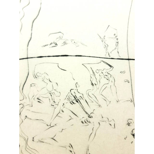 Black Salvador Dali - Venus in Furs - Original Stamp-Signed Etching 1968 For Sale - Image 8 of 11