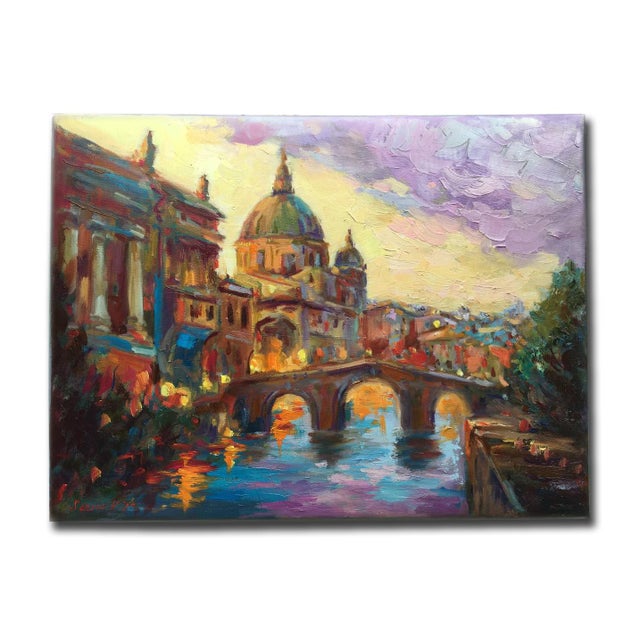 2020s Original Landscape on Canvas Italy Rome City Painting by Valeriya Serova For Sale - Image 5 of 9