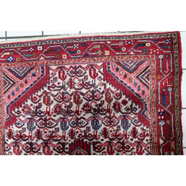 1920s, Antique Persian Hamadan Rug 4' X 6' For Sale - Image 10 of 12