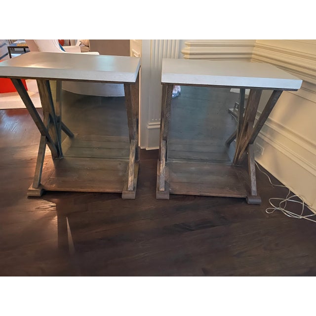 Holland & Co. "Saltire" Consoles- Custom Size For Sale - Image 9 of 10