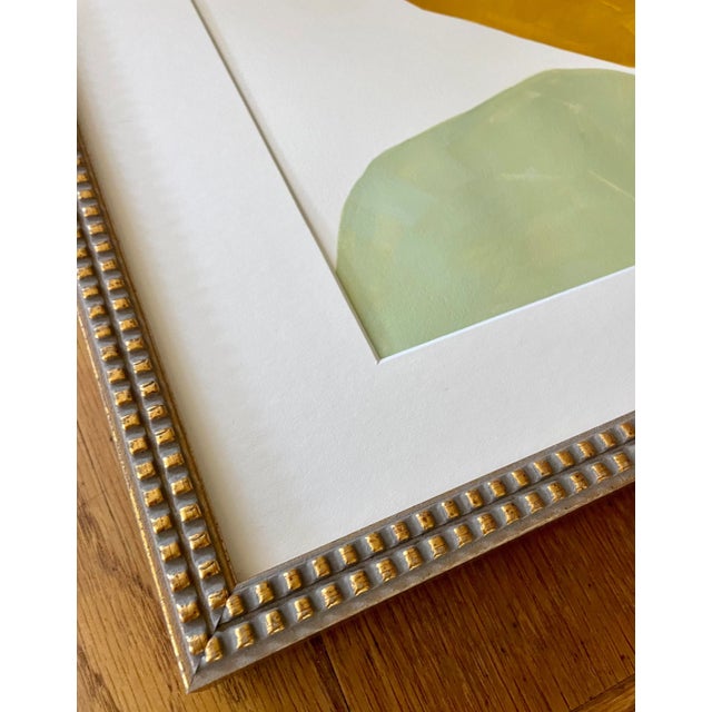 Contemporary 2023 "Premurosa" Abstract Minimalist Painting on Cotton Paper by Artist r.k. Red For Sale - Image 3 of 4