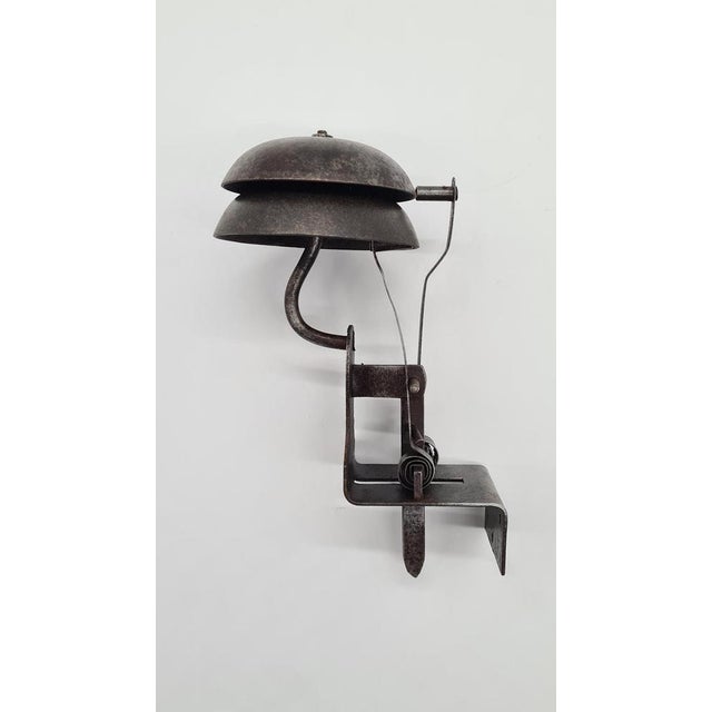 French Art Nouveau Doorbell in Gray Metal, 1890s For Sale - Image 3 of 11