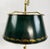 Brass Vintage Chapman French Empire Style Brass Swan Bouillette Lamp With Tole Shade For Sale - Image 8 of 10