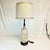 1960s Mid-Century Modern Boho Chic Geometric Ceramic Table Lamp, New Shade. For Sale - Image 9 of 12