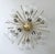 Not Yet Made - Made To Order 21st Century Mezzo Satin Brass Clear Murano Flush Mount by Fabio LTD For Sale - Image 5 of 7