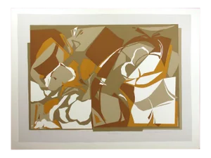 1978 "Archipelago" Abstract Signed Numbered Serigraph Art by Barbara ZInkel