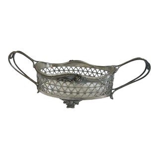 Art Nouveau Silverplate Epergne/Catchall For Sale