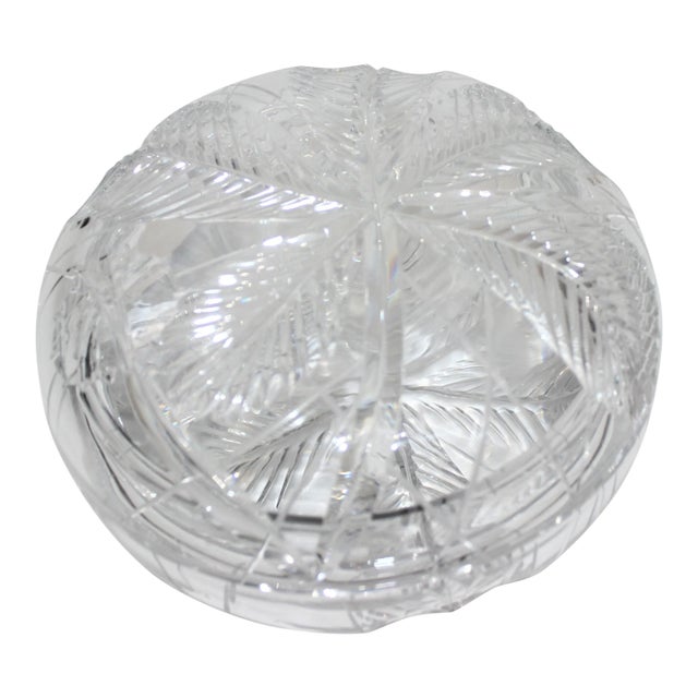 Cut Crystal Bonbonnier Box For Sale