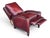 Pair of Vintage English Wingback Recliners in Burgundy Oxblood Leather For Sale - Image 15 of 16
