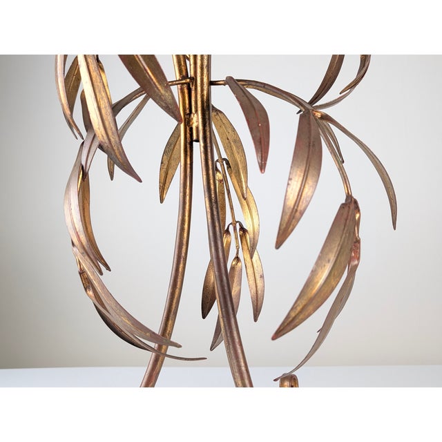 Gilt Metal Standing Planter with Leaves attributed to Hans Kögl, Germany, 1970s For Sale - Image 4 of 9
