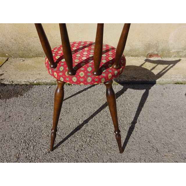 Wood and Fabric Chairs, Set of 2 For Sale - Image 14 of 18