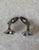 Karl Gustav Hansen for Hans Hansen in Denmark. Mid century modern sterling silver cufflinks.