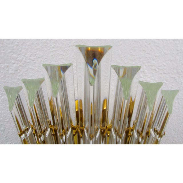 Liang & Eimil Drop Faceted Glass Rods Wall Lamp For Sale - Image 4 of 12