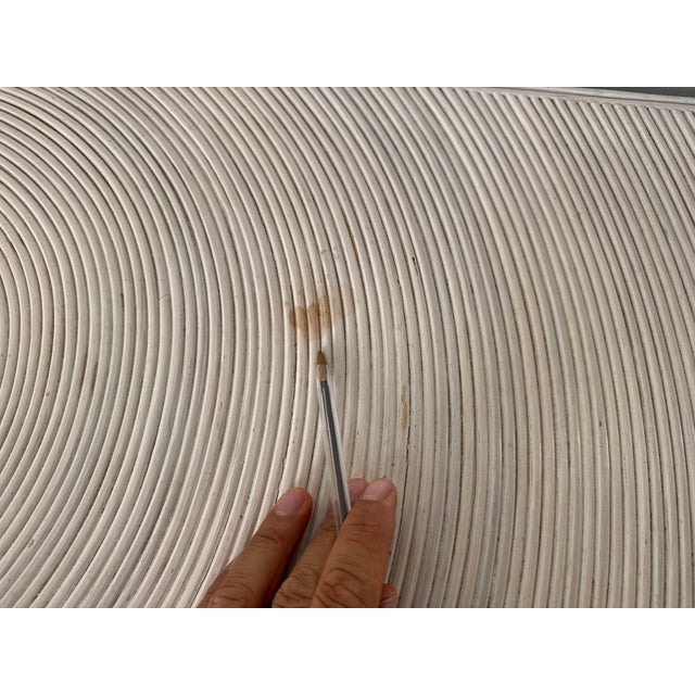 1970s Vintage Gabriella Crespi Style Pencil Reed Rattan Dresser For Sale - Image 13 of 14