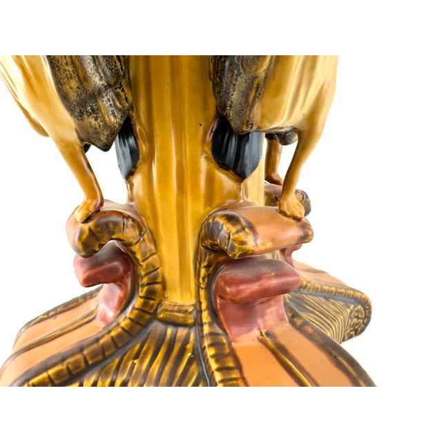 Brown 1960s Asian Accents Figural Bird Compote Centerpiece by Seymour Mann For Sale - Image 8 of 12