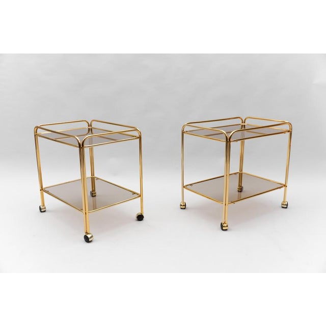 Mid-Century Modern Brass Bar Cart, France, 1960s For Sale - Image 14 of 14
