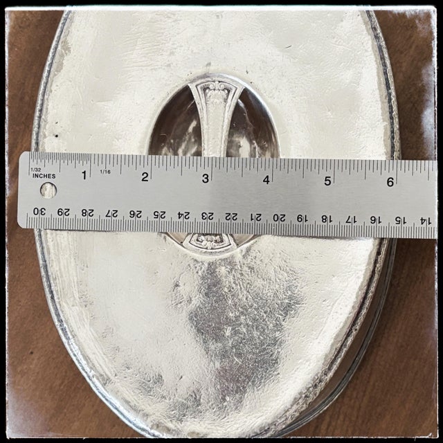 Antique Silver Platter Lid Shelburne Hotel Atlantic City For Sale - Image 9 of 12