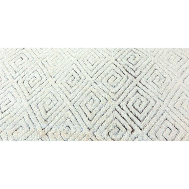 Modern High-quality Extra Large High-Low Lattice Wool Rug by Doris Leslie Blau For Sale - Image 3 of 10