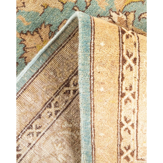 Eclectic, One-of-a-Kind Hand-Knotted Area Rug - Light Blue, 8' 0" x 9' 7" For Sale In New York - Image 6 of 8