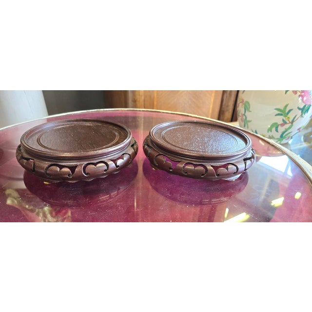 Vintage Chinese Porcelain Hand Painted Rice Pot / Ginger Jar a Pair For Sale - Image 10 of 11