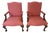 Pair of 2 Hickory Chair Gainsborough Mahogany Armchairs 1995 For Sale